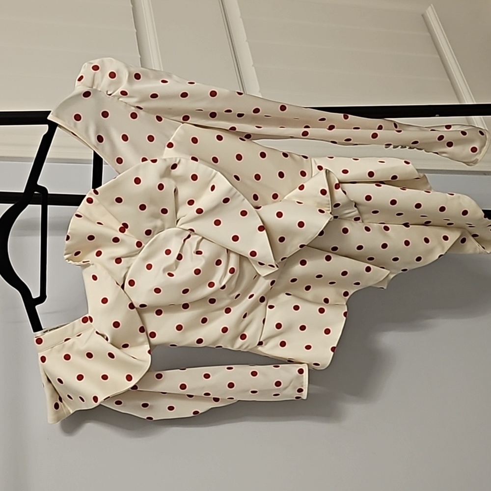Self-Portrait one shoulder blouse